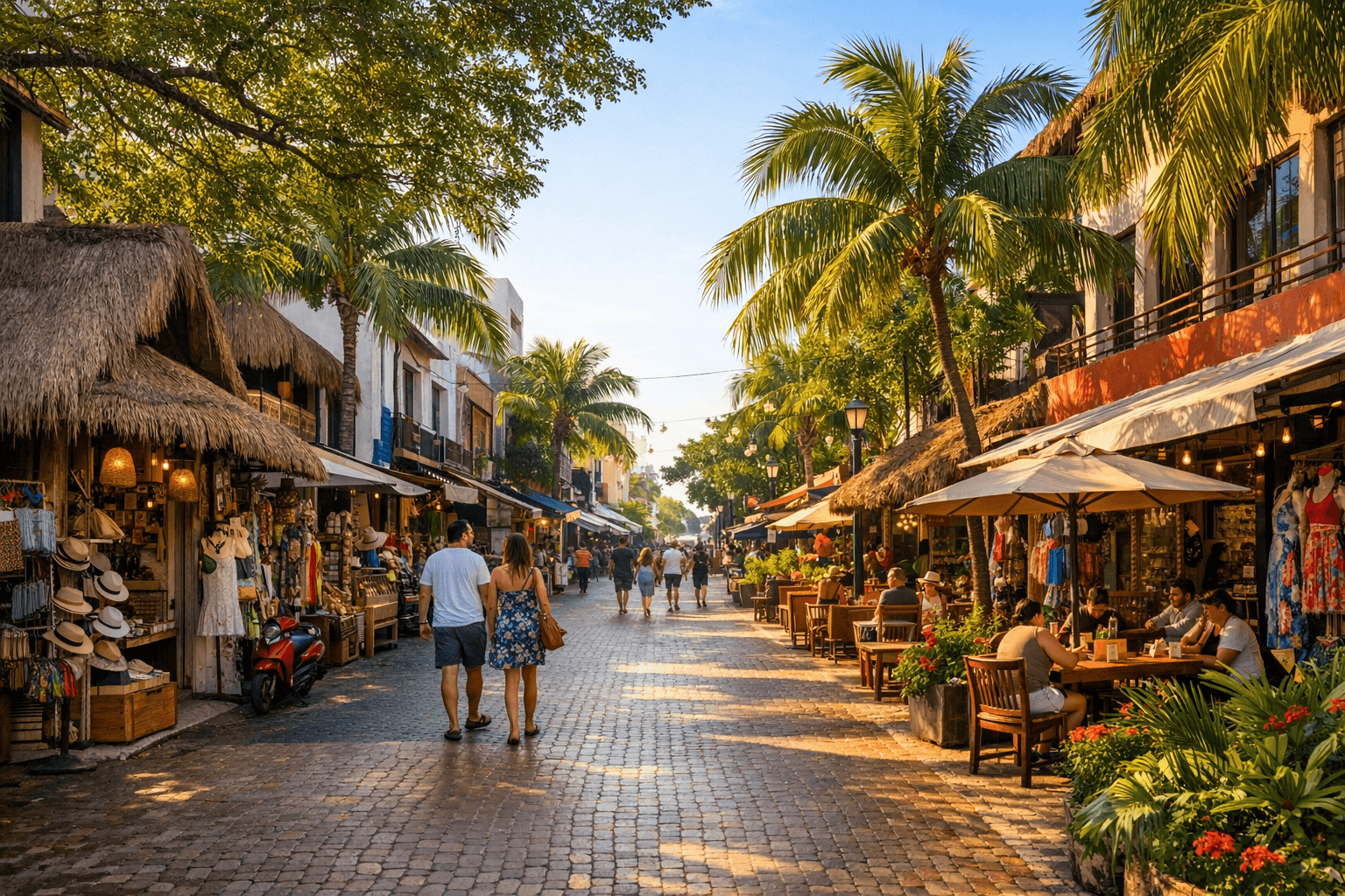 Playa del Carmen Quinta Avenida pedestrian street